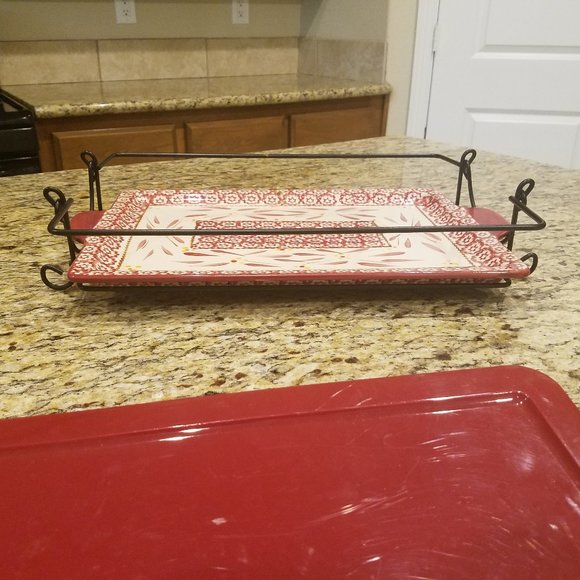 Old World Cranberry Temp-Tations 4 Qt. or 9 x 13 Size Bakeware - Picture 4 of 8